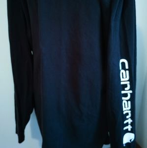 Carhartt Long Sleeved Tshirt Original Fit Dark Blue Men's Size XL Tall
